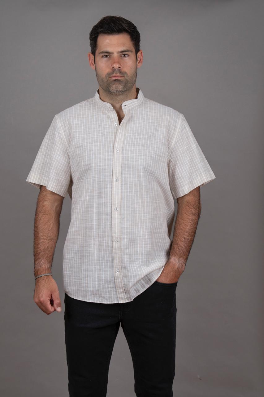 Sorrento Beige Manga Corta