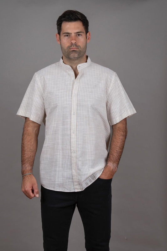 Sorrento Beige Manga Corta