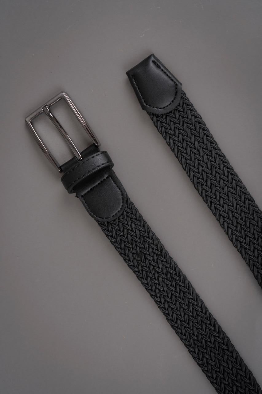 Cinturón trenzado Negro