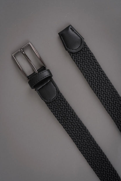Cinturón trenzado Negro