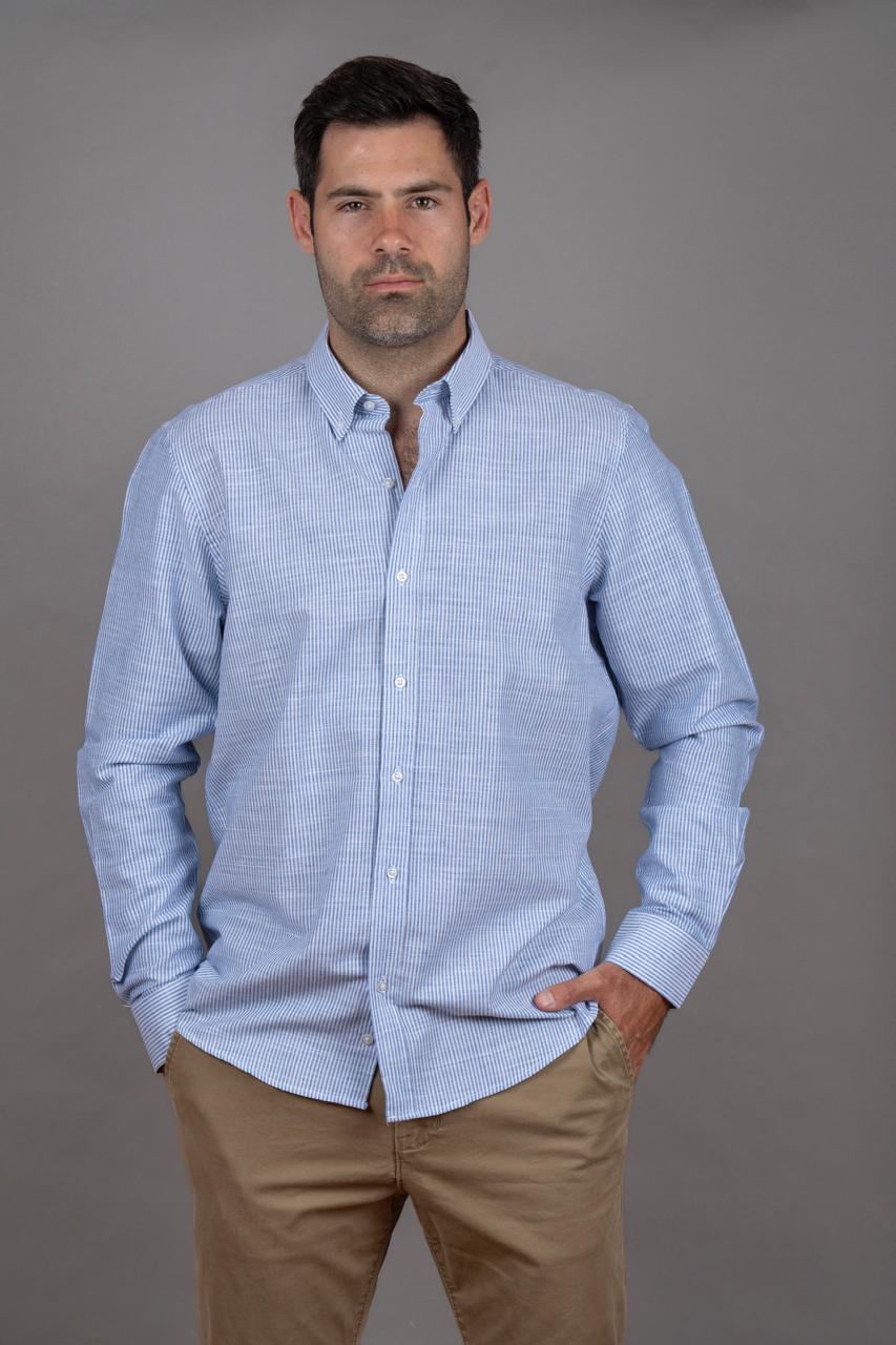 Positano Azul Manga Larga