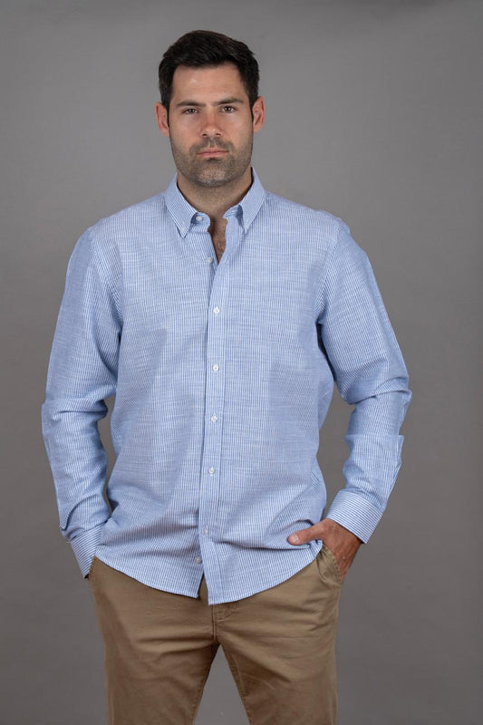 Positano Azul Manga Larga