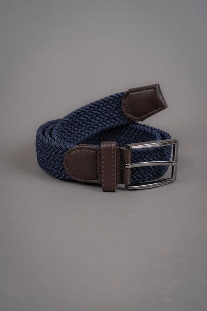 Cinturón trenzado Azul