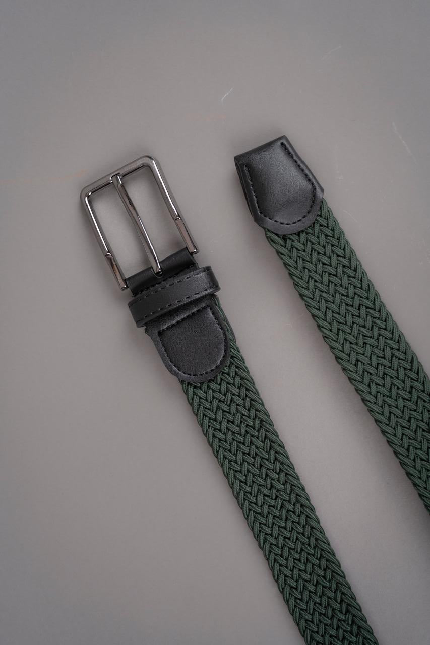 Cinturón trenzado Verde