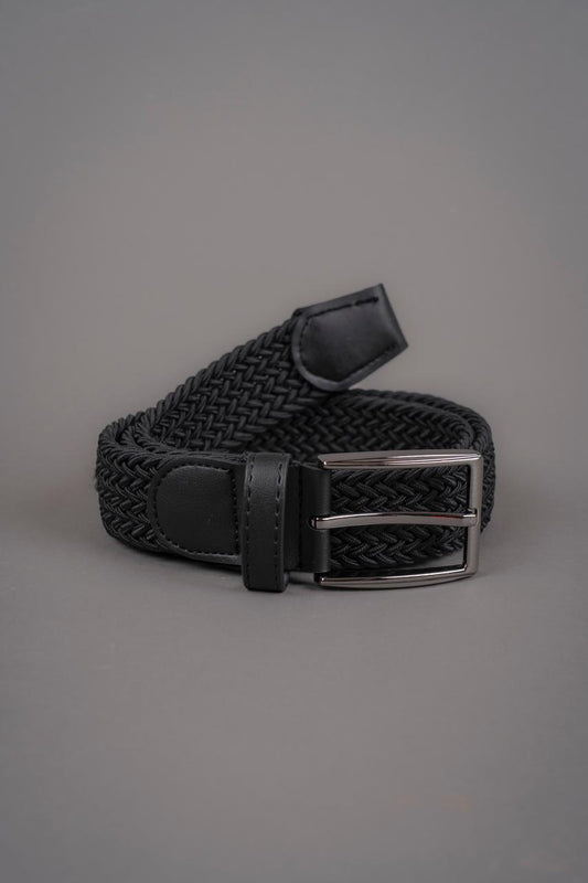 Cinturón trenzado Negro